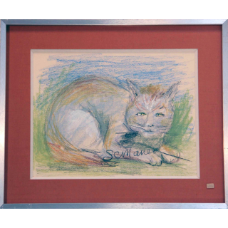 Pastel de Svetlana Manen intitulée Cha...sseur 1986