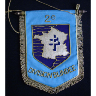 Fanion de la 2° division blindée en canetille