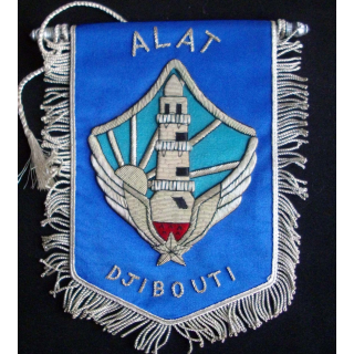 fanion de l'aviation légère de l'armée de terre à Djibouti
