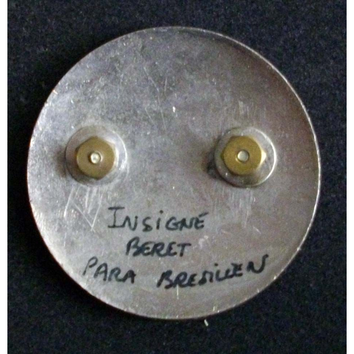Insigne de béret parachutiste brésilien en émail