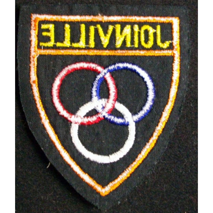 Insigne tissu du Bataillon de Joinville sur fond noir