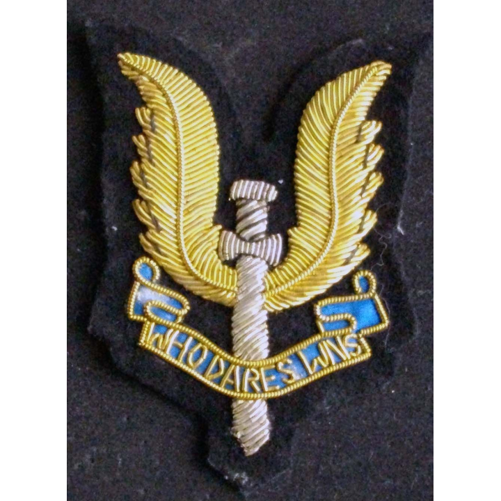 Insigne tissu anglais des forces spéciales Air service SAS canetille