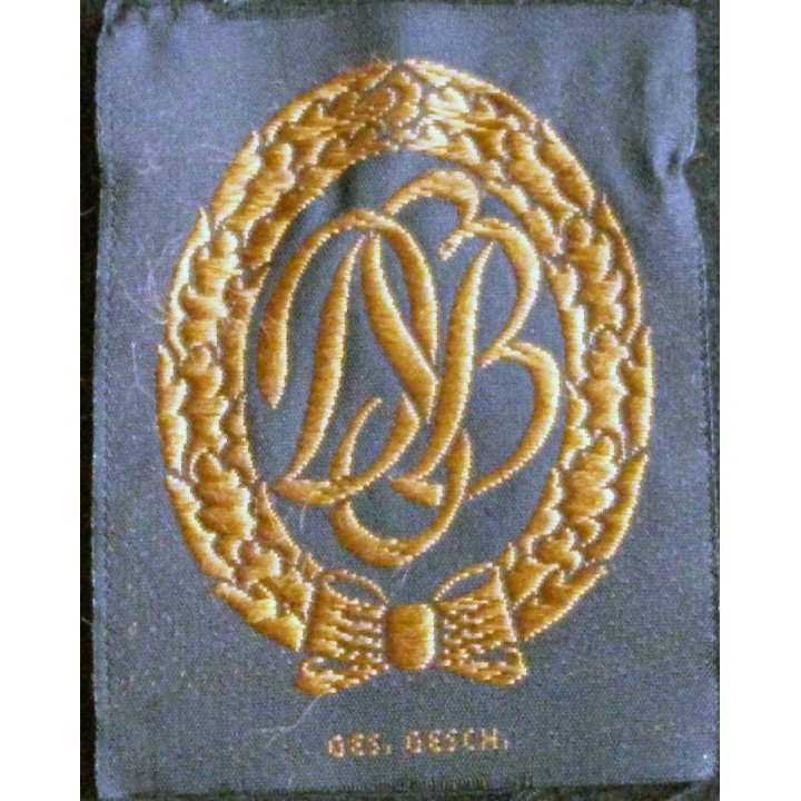Insigne tissu de brevet sportif militaire allemand