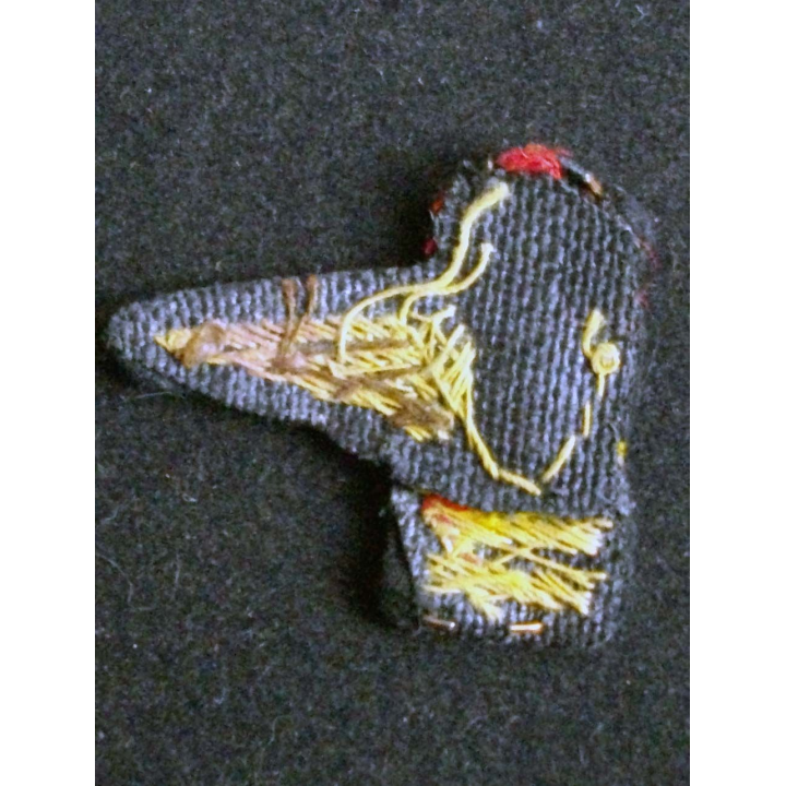 Insigne tissu de brevet parachutiste belge en canetille