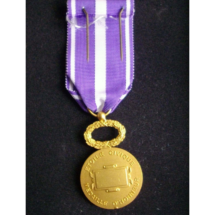 Médaille d'honneur de l'étoile civique en vermeil