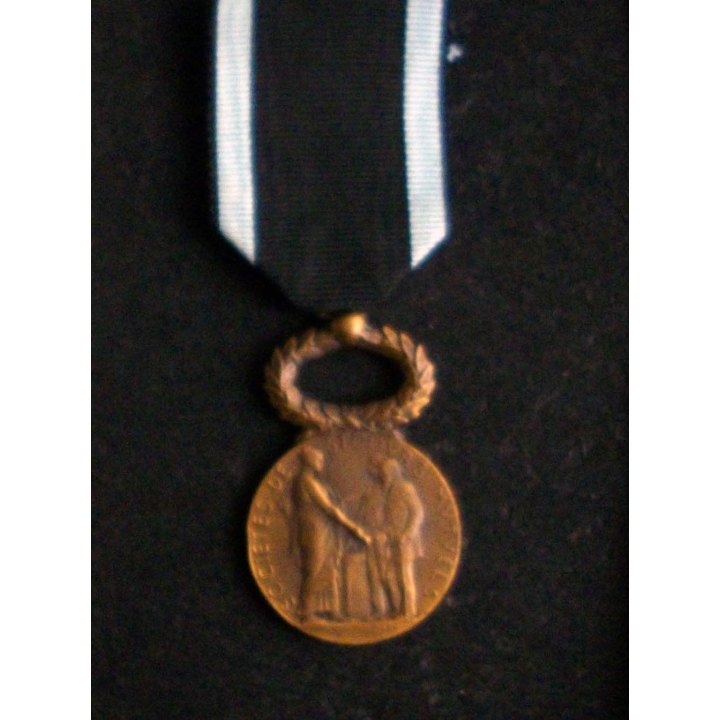Médaille des secours mutuels en bronze attribuée à Perez F