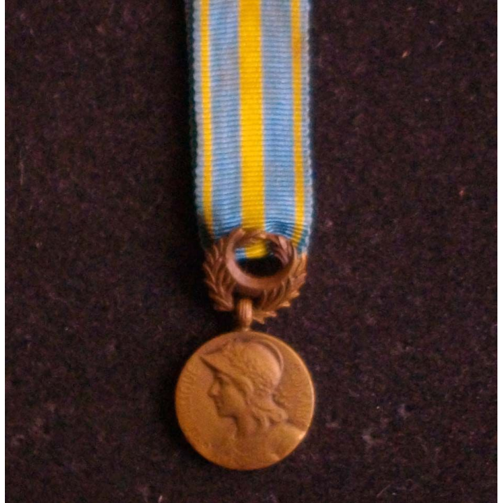 Médaille miniature commémorative d'Orient en bronze