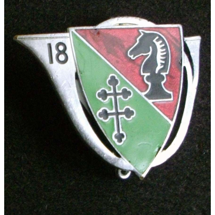 18° régiment de chasseurs Arthus Bertrand Paris Déposé en émail