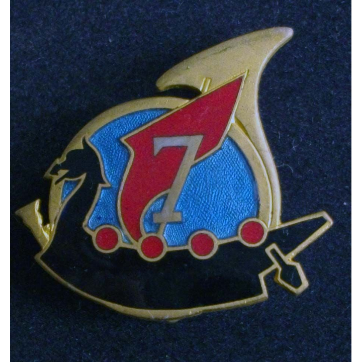 7° régiment de chasseurs Drakkar Arthus Bertrand Paris Déposé en émail
