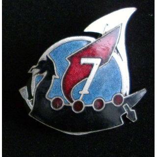 7° régiment de chasseurs Drakkar Drago Paris Nice en émail