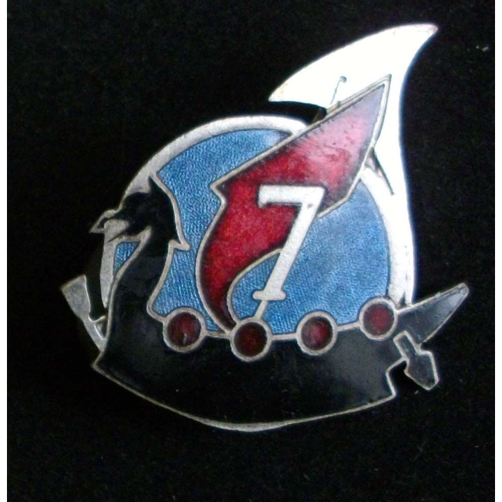 7° régiment de chasseurs Drakkar Drago Paris Nice en émail