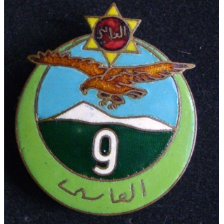 9° régiment de tirailleurs algériens 1° type déposé au dos en émail