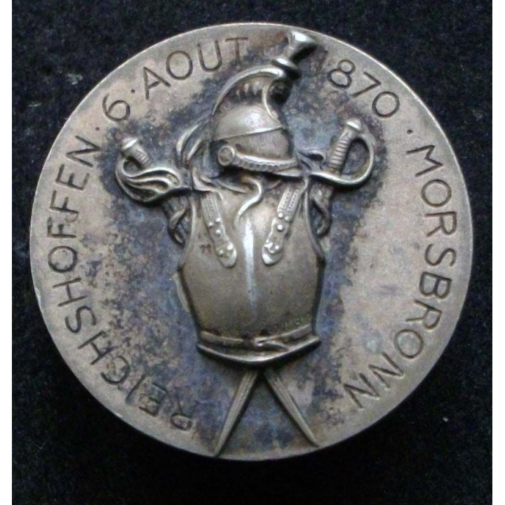 boutonnière des anciens cuirassiers Reichshoffen 6 août 1870 Morsbronn