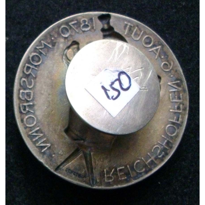 boutonnière des anciens cuirassiers Reichshoffen 6 août 1870 Morsbronn
