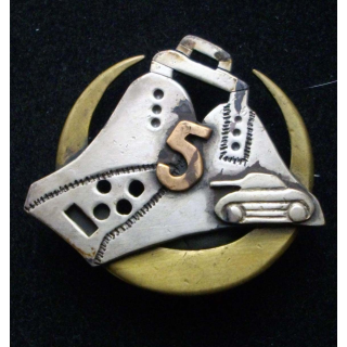 5° régiment de spahis algériens étrier sur croissant 40 mm