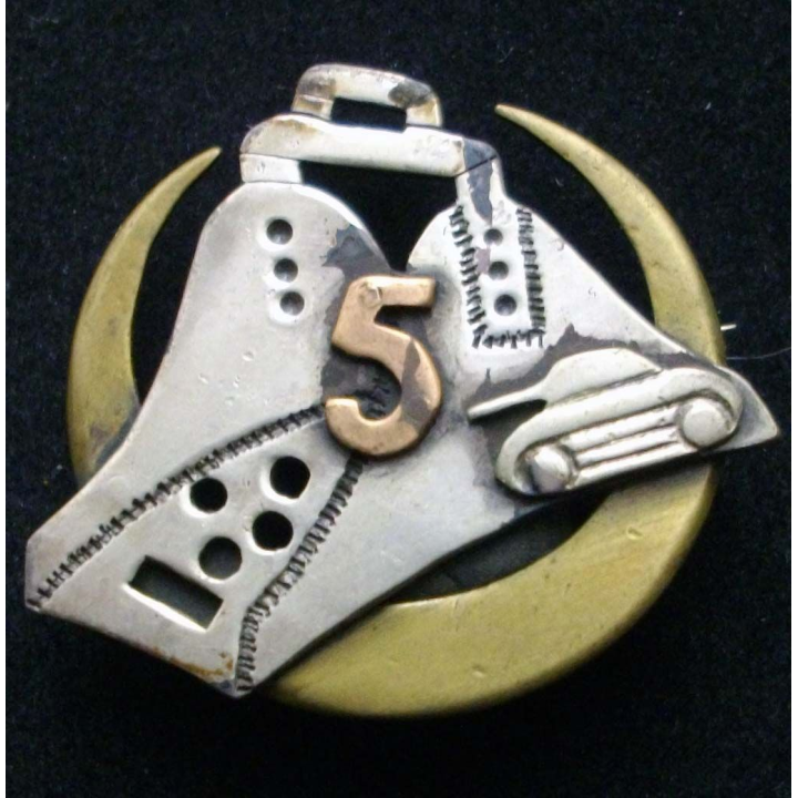 5° régiment de spahis algériens étrier sur croissant 40 mm