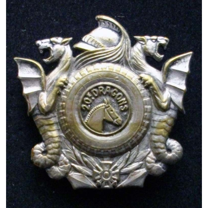 20° régiment de dragons de fabrication Drago Paris Rue Béranger non émaillé