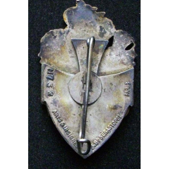 12° régiment de dragons Arts et Insignes H. 732 en émail dragon doré