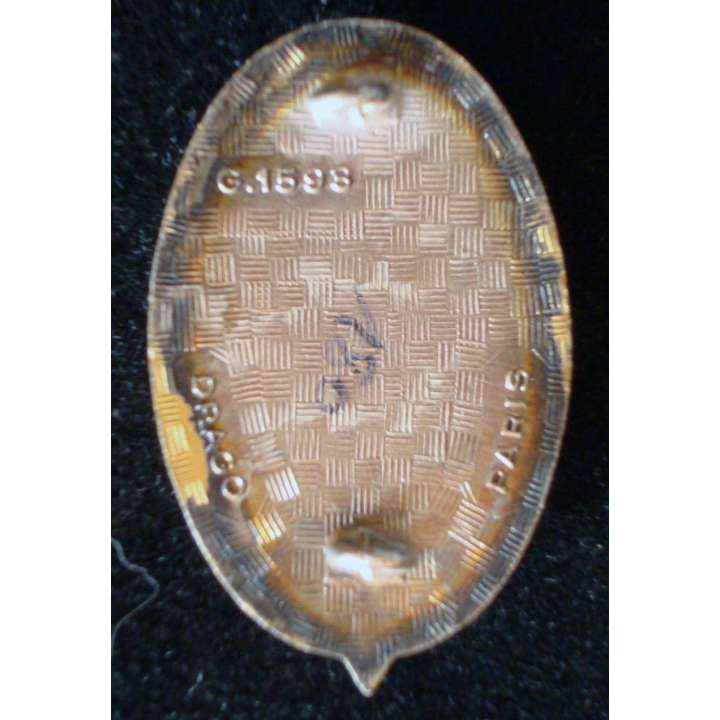 Insigne métallique du 17°BIMA Drago G. 1593 dos argenté