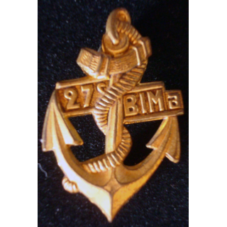 insigne métallique du 27° BIMA Drago G. 1752