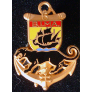 Insigne métallique du 6° BIMA de fabrication Bessin & Salson G. 3214