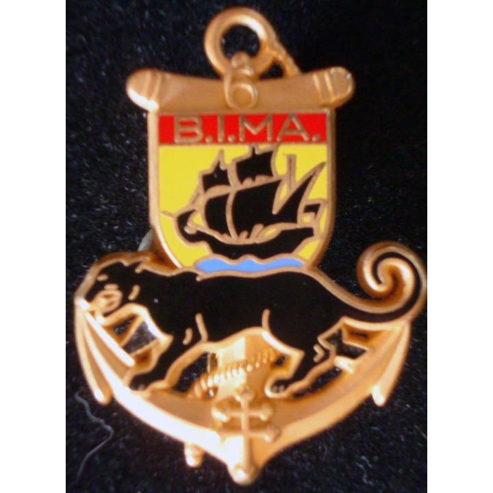 Insigne métallique du 6° BIMA de fabrication Bessin & Salson G. 3214
