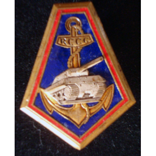 insigne métallique du régiment colonial chasseur de chars en émail