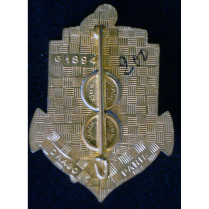 Insigne métallique du 23° groupement motorisé de Koufra Drago G. 1894