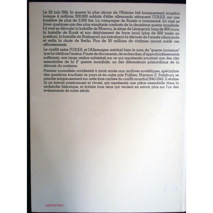 1941 - 1945, la campagne de Russie