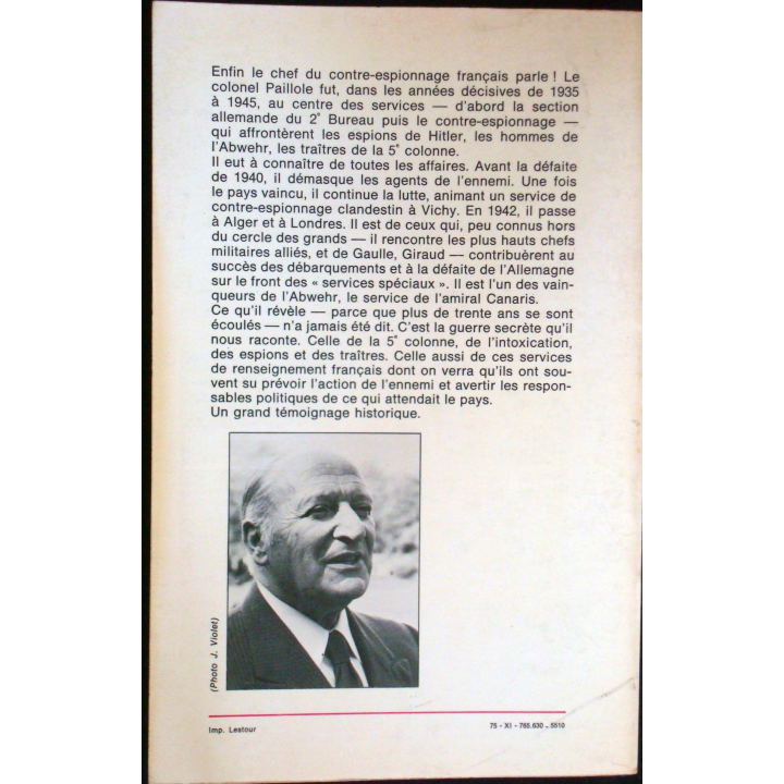 Services Spéciaux - 1935-1945
