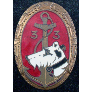 33° régiment d'infanterie coloniale Arthus Bertrand poinçon
