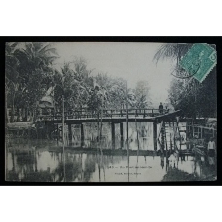 COCHINCHINE UN PONT ANNAMITE 1906