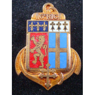 6° régiment d'infanterie coloniale de fabrication Courtois en émail