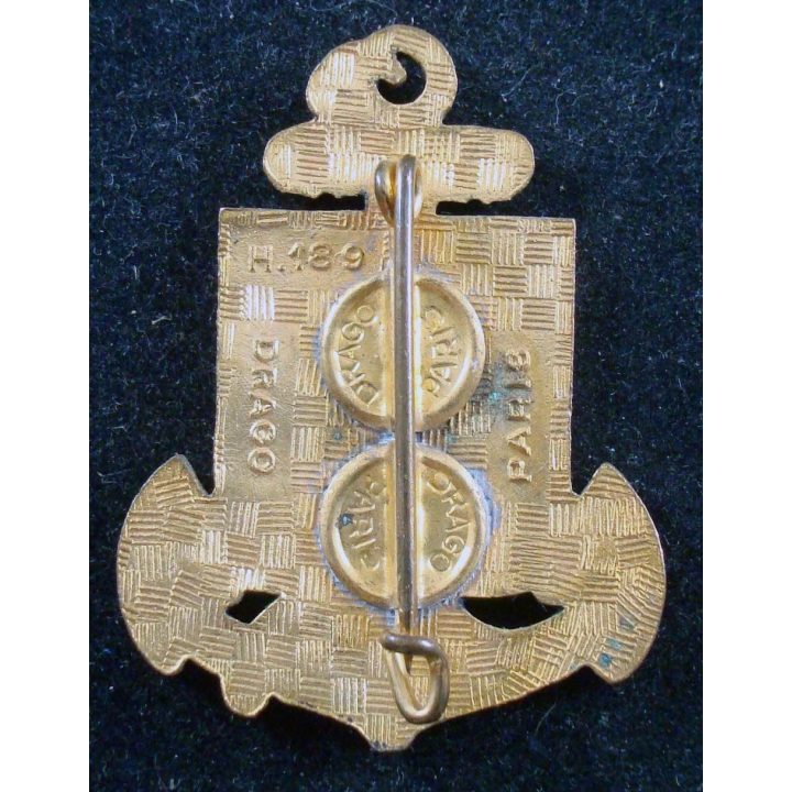 6° régiment d'infanterie coloniale de fabrication Drago H.189 en émail