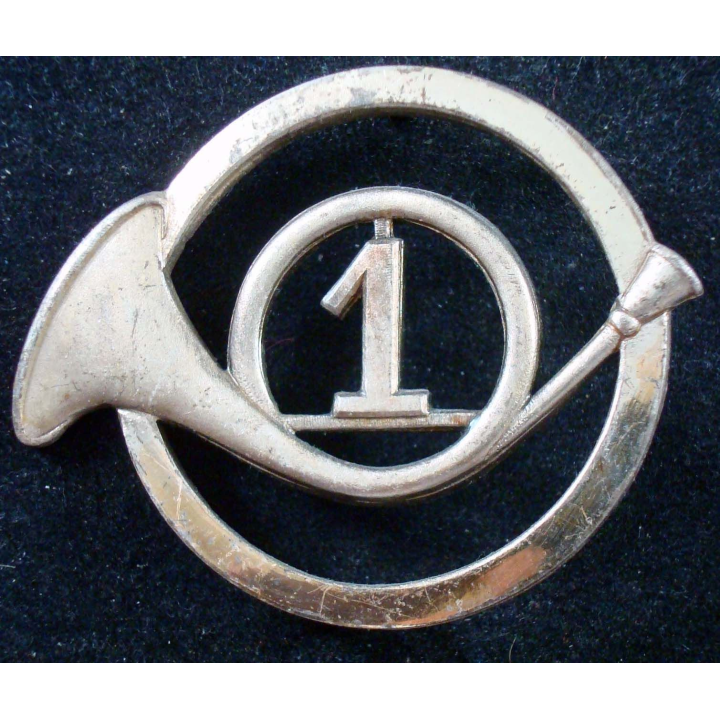 Insigne de Béret 1° régiment de chasseurs de fabrication Drago Paris