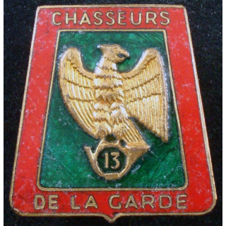 13° régiment de chasseurs de fabrication FIA G. 2252 en émail
