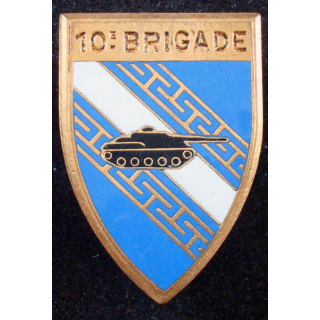 10° brigade mécanisée de fabrication Drago Paris G. 2211 en émail
