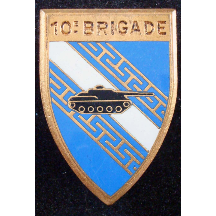 10° brigade mécanisée de fabrication Drago Paris G. 2211 en émail