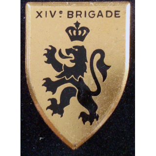 insigne de la 14° brigade mécanisée de fabrication Drago Paris G. 2217