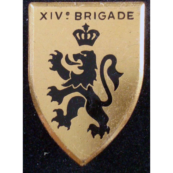 insigne de la 14° brigade mécanisée de fabrication Drago Paris G. 2217