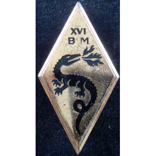 16° brigade motorisée (lettres XVI) de fabrication Drago Paris G. 2196