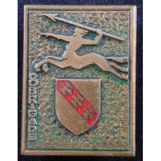 8° brigade mécanisée de fabrication Drago Paris G. 1934 en émail