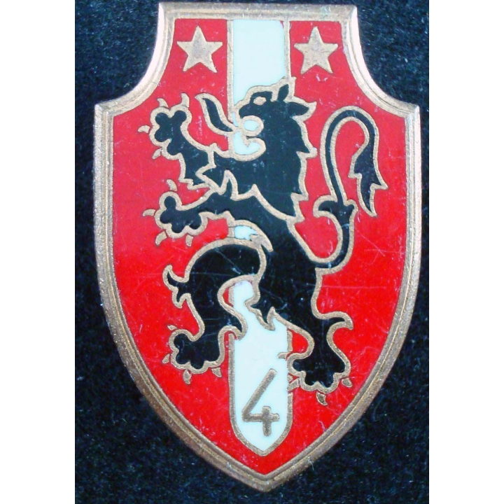 insigne de la 4° brigade mécanisée de fabrication Drago Paris G. 2159