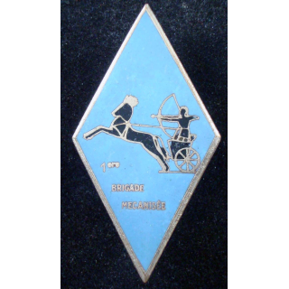 1° brigade mécanisée de fabrication Drago Paris G. 2238 en émail