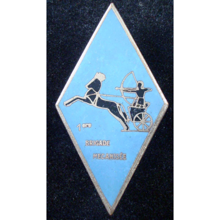 1° brigade mécanisée de fabrication Drago Paris G. 2238 en émail