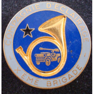 Compagnie d'éclairage de la 10° brigade mécanisée de fabrication Fraisse