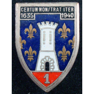 1° régiment de cuirassiers de fabrication Drago Béranger en émail