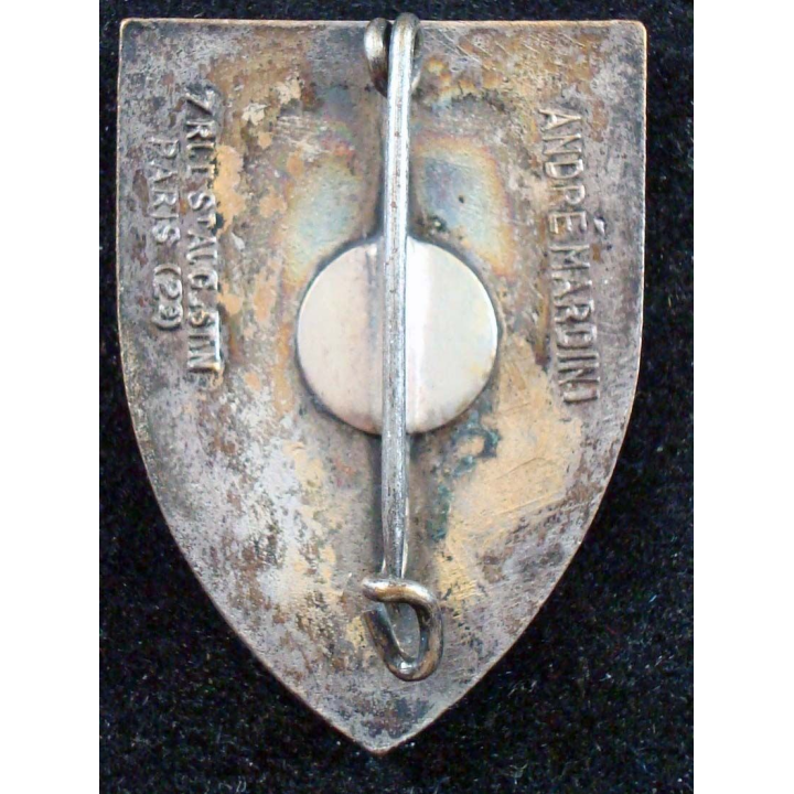 1° régiment de cuirassiers de fabrication Mardini en émail