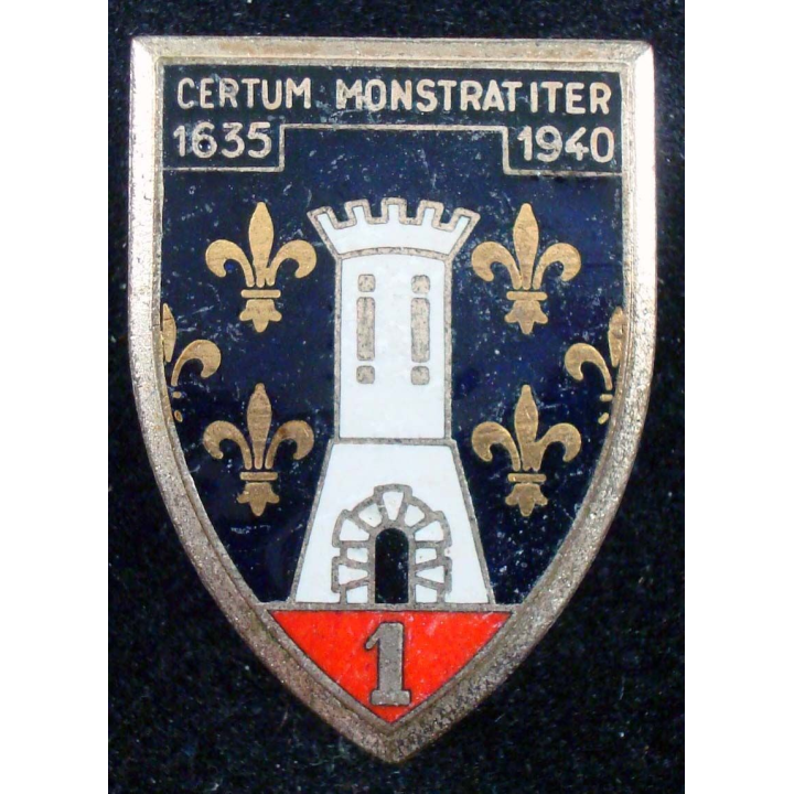 1° régiment de cuirassiers de fabrication Andor en émail