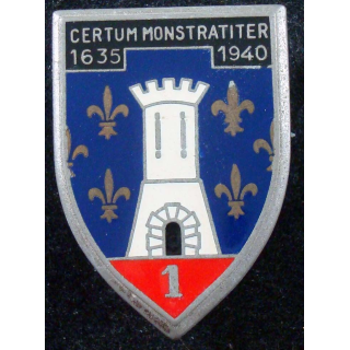 1° cuirassiers de fab Arthus Bertrand (poinçon) porte argentée émail